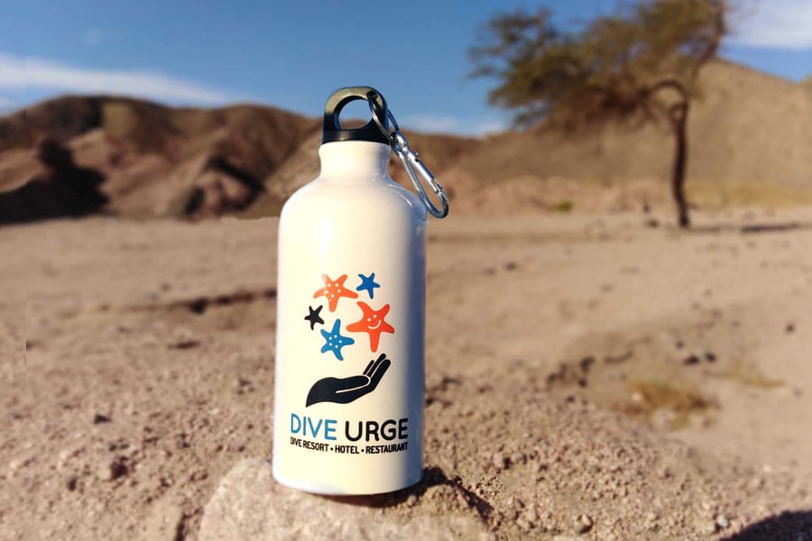 Dive Urge Metal refillable water bottles